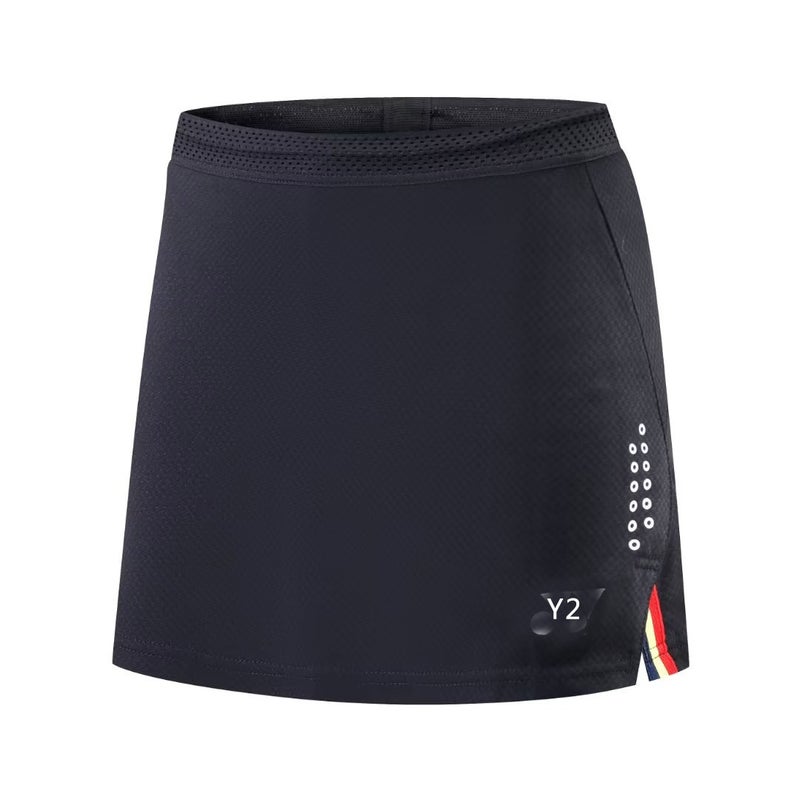 Generic Womens Quick-Dry Badminton Skirt Shorts 066 Black Culottes - Image 1