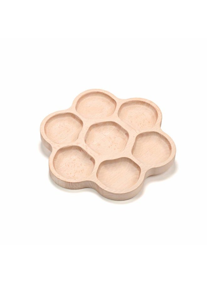 yellow door Natural Flower Tactile Tray, 6-Section - Image 1