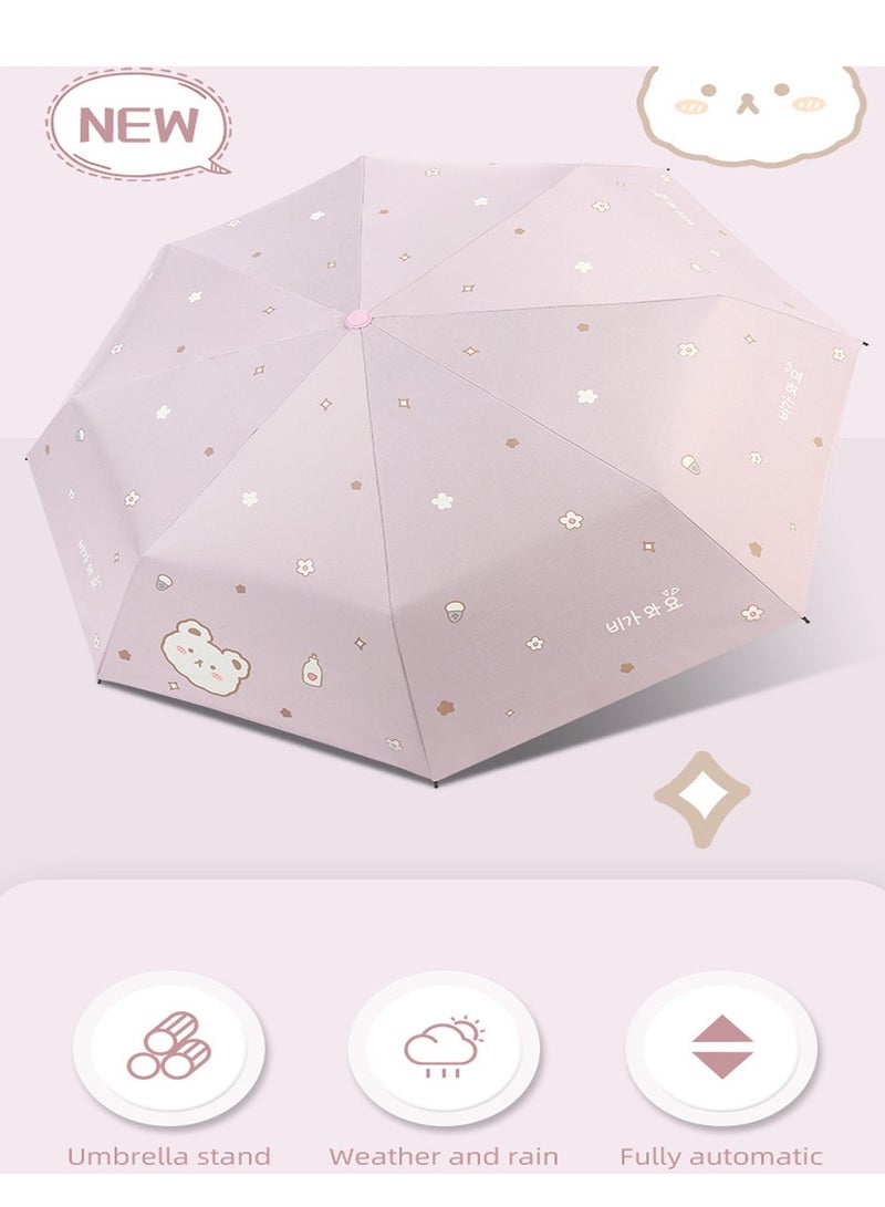 Umbrella Windproof Travel Umbrella Compact Folding Reverse Automatic Umbrellas upside down Inverted Folding Umbrellas for rain, Car travel umbrella Automatic Open and Close for women men - Image 4