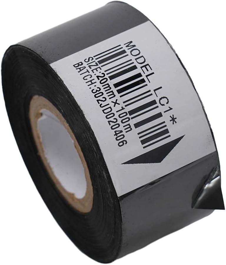 Carbon Ribbon For Date Coding Machine 20mm 25mm 30mm 35mm X 100m Black - Image 1