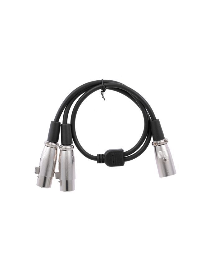 NIBEMINENT Female To Male Audio Cable For Amplifier And Sound Console Black/Silver - Image 3