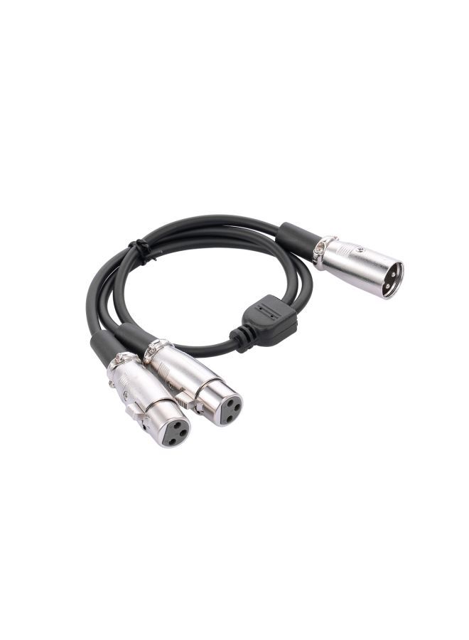 NIBEMINENT Female To Male Audio Cable For Amplifier And Sound Console Black/Silver - Image 2