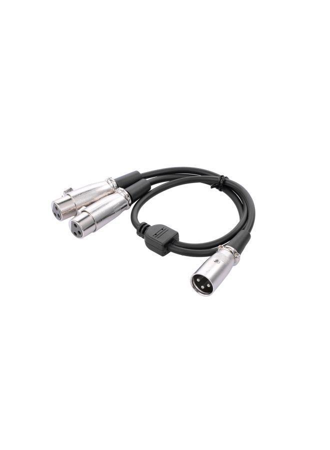 NIBEMINENT Female To Male Audio Cable For Amplifier And Sound Console Black/Silver - Image 4