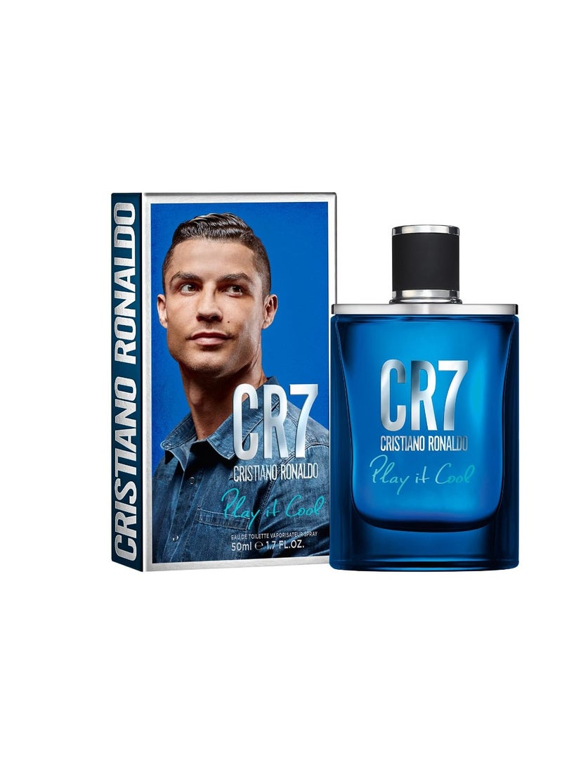 Cristiano Ronaldo Cristiano Ronaldo - CR7 Play It Cool - Men's Eau de Toilette Spray - Fresh Spicy & Aromatic Fragrance With Notes of Bergamot, Cardamom & Amber - 1.7oz  - Image 2