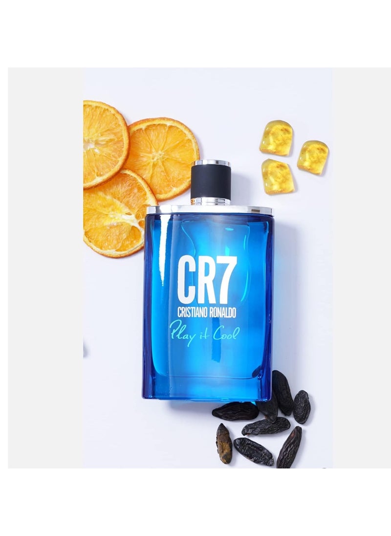 Cristiano Ronaldo Cristiano Ronaldo - CR7 Play It Cool - Men's Eau de Toilette Spray - Fresh Spicy & Aromatic Fragrance With Notes of Bergamot, Cardamom & Amber - 1.7oz  - Image 5