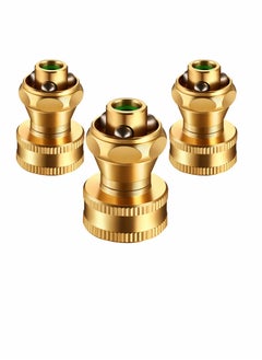 SYOSI Hose Nozzle Power Br Adjustable Water Sprayer for Garden Watering Flowers Hose Car Wash (3pcs Yellow)  - Image 1