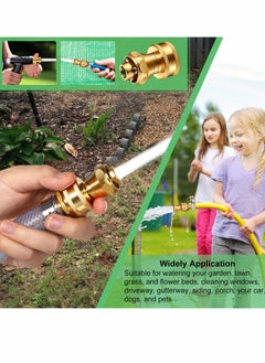 SYOSI Hose Nozzle Power Br Adjustable Water Sprayer for Garden Watering Flowers Hose Car Wash (3pcs Yellow)  - Image 4