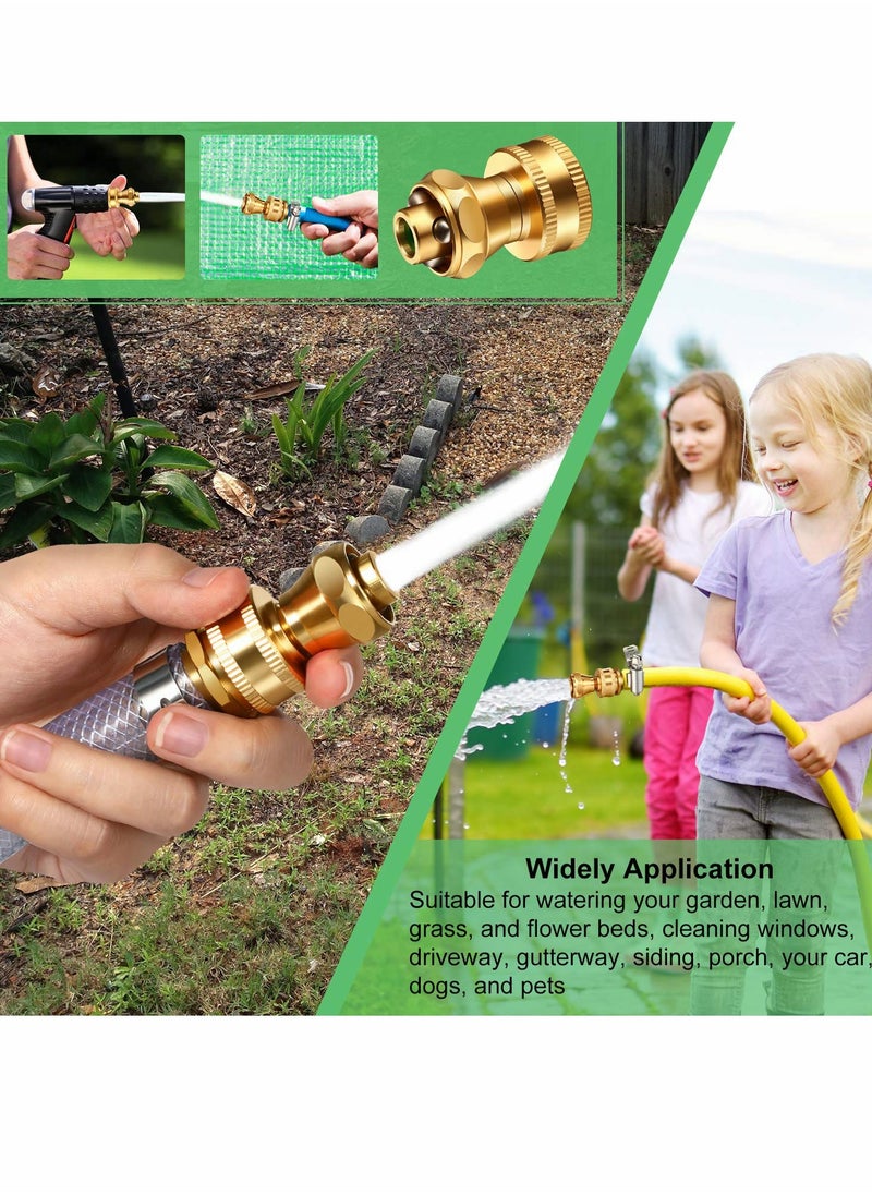SYOSI Hose Nozzle Power Br Adjustable Water Sprayer for Garden Watering Flowers Hose Car Wash (3pcs Yellow)  - Image 4