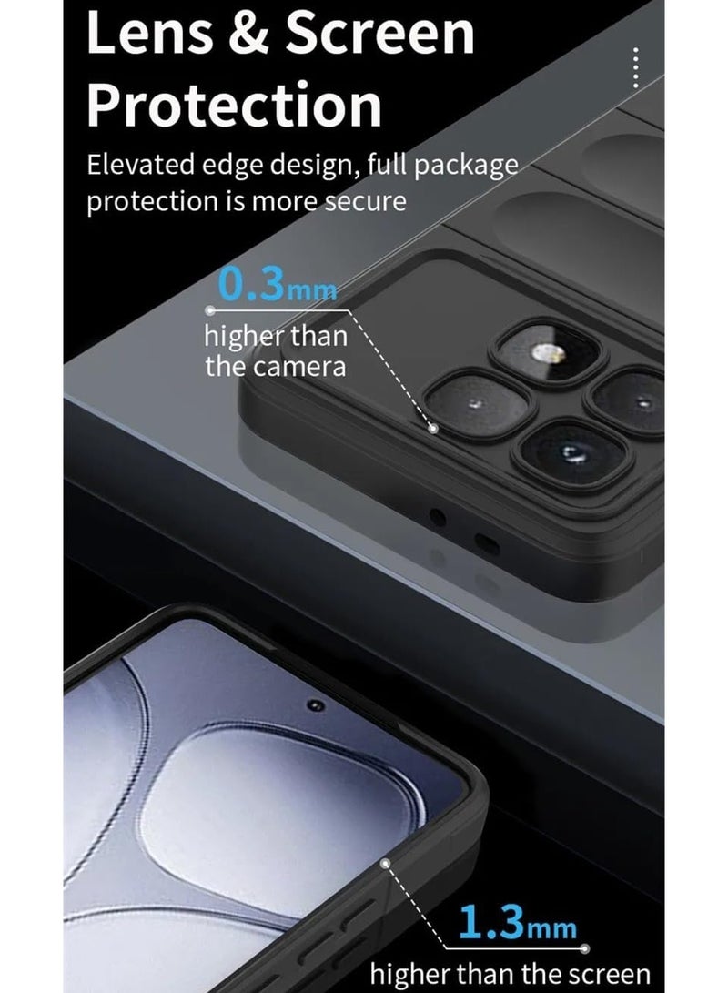 general Liquid Silicone Case Compatible with Xiaomi 14T Pro 2024 with Camera Lens Protection, Anti-Scratch Soft Microfiber Lining, Rubber Full Body Shockproof Cover - Image 4