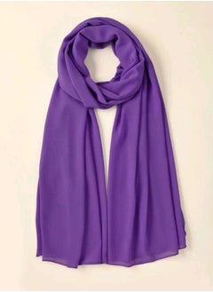 Scarf Crepe High-Quality - Light Lilac Color - From Fatah