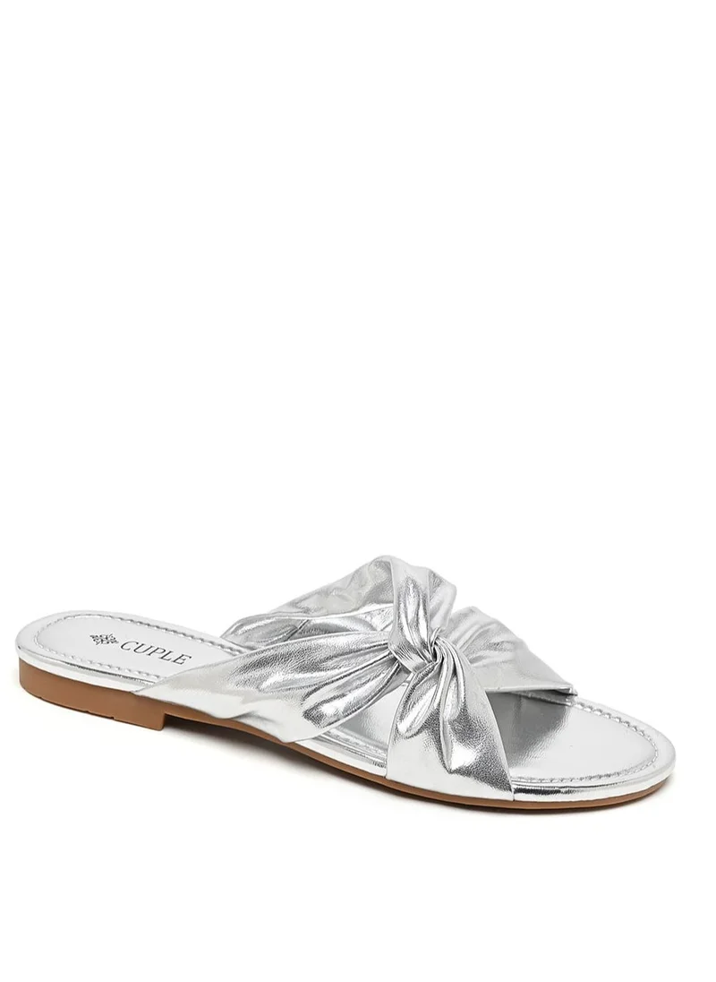 Cuple Comfort knotted slide Flat Sandals