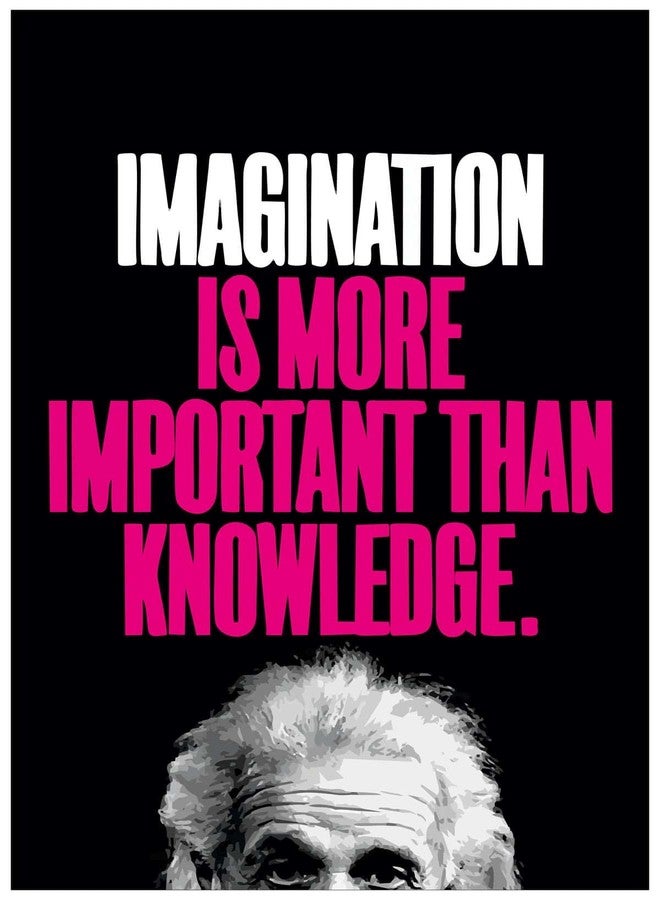 Inephos Albert Einstein Inspirational Quote Poster (12 x 18 inch, Multicolor) - Image 1