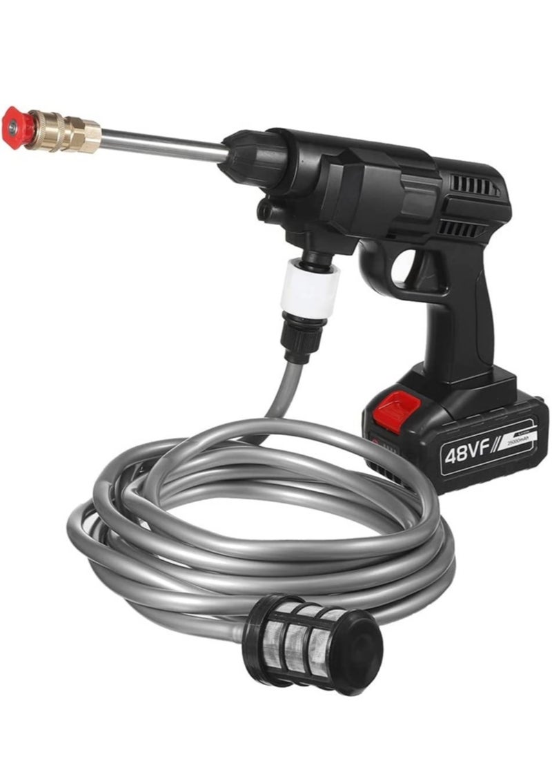 48V 25000mAh 30Bar Cordless High Pressure Car Washer with Nozzles Water Gun Set Garden Cleaning Jet Car Washing Machine  - Image 2