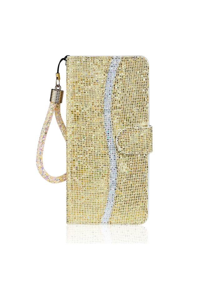 S-TOP Case For iPhone 12 mini Glitter Powder Horizontal Flip Leather Case with Card Slots & Holder & Lanyard - Image 2