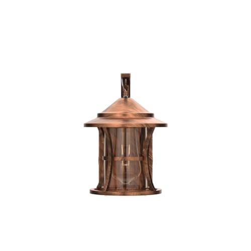 LIODOR 20W Copper Antique Design Metal with Luster Glass Wall Lamp for Living Room (AC,Without Bulb) - Image 4