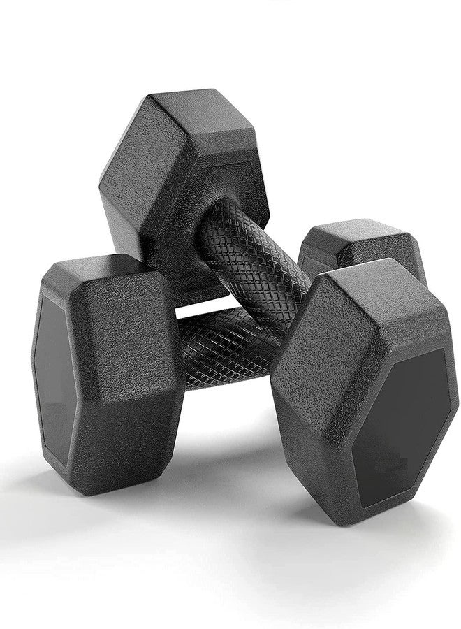 Encanto PVC Hex Dumbbells For Men & Women Strength Training 1kg-5kg Hex Dumbbell (2) - Image 3