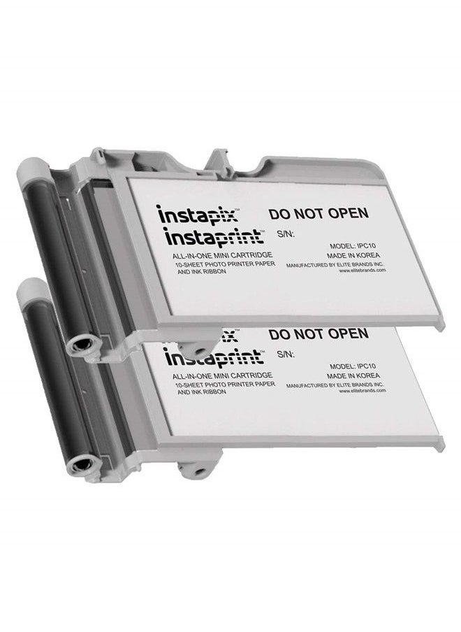 Minolta Instaprint 2 pack Instaprint Cartridges with 20 Total prints for Minolta Instapix Cameras & Bell+Howell Instaprint Bluetooth Printers  - Image 2