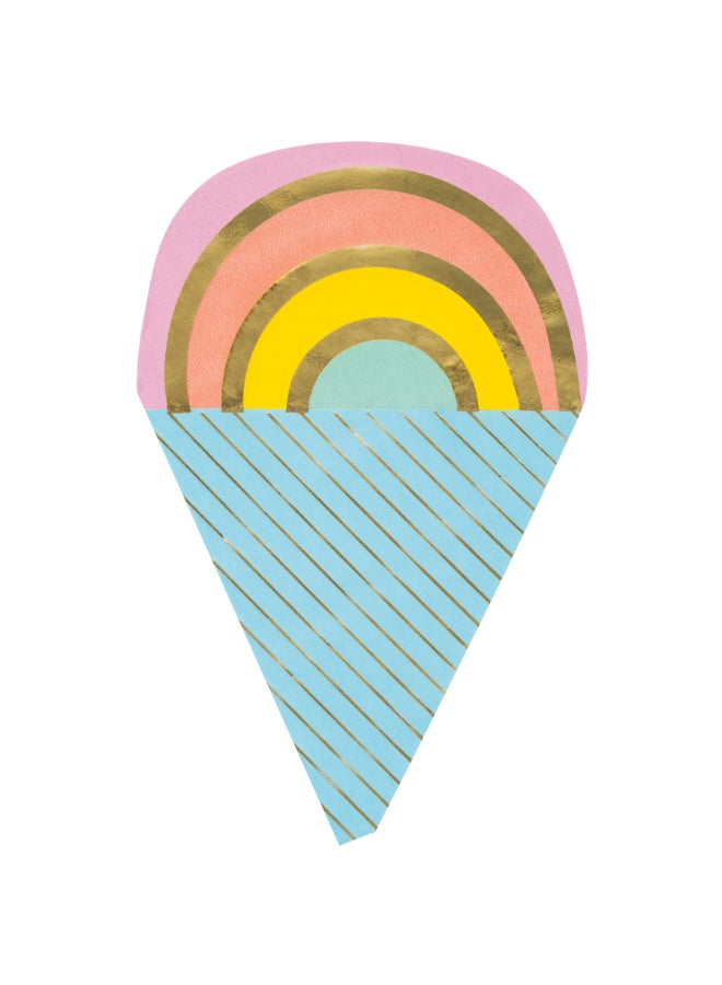 Unique Pastel Ice Cream Lunch Napkin - Image 2