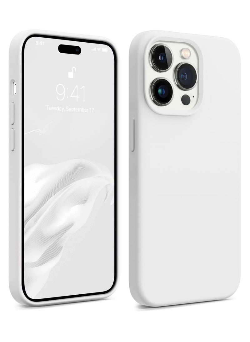 بورتوني غطاء حماية لهاتف iPhone 16 Pro Max مصنوع من السيليكون السائل الناعم المضاد للخدش ومقاوم للصدمات، غطاء حماية نحيف لهاتف iPhone 16 Pro Max مضاد لبصمات الأصابع لهاتف Apple iPhone 16 Pro Max - Image 1