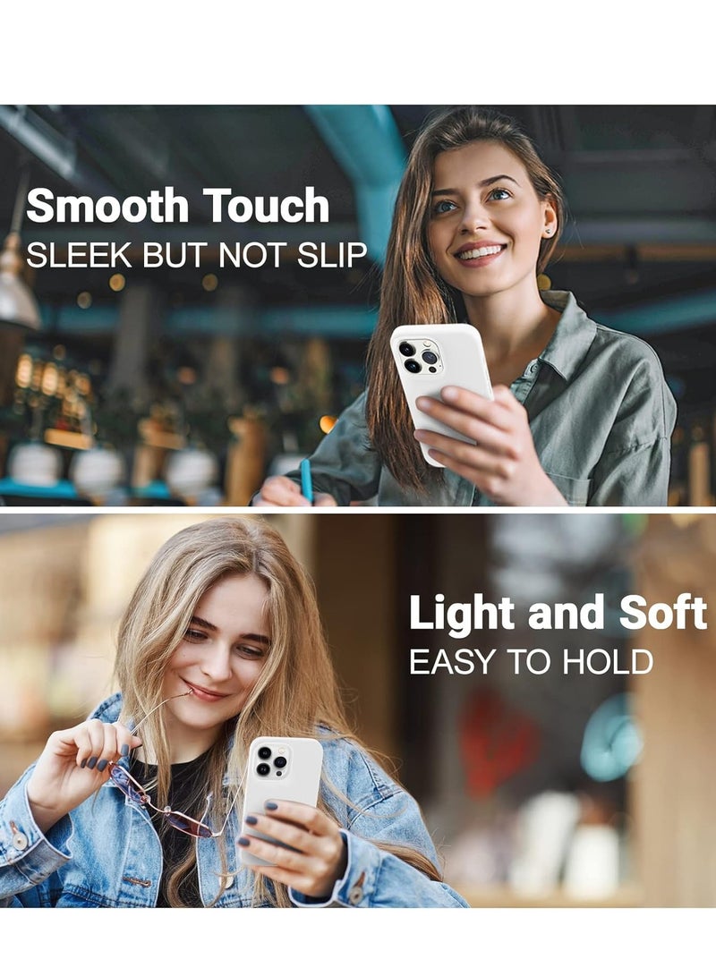 بورتوني غطاء حماية لهاتف iPhone 16 Pro Max مصنوع من السيليكون السائل الناعم المضاد للخدش ومقاوم للصدمات، غطاء حماية نحيف لهاتف iPhone 16 Pro Max مضاد لبصمات الأصابع لهاتف Apple iPhone 16 Pro Max - Image 5