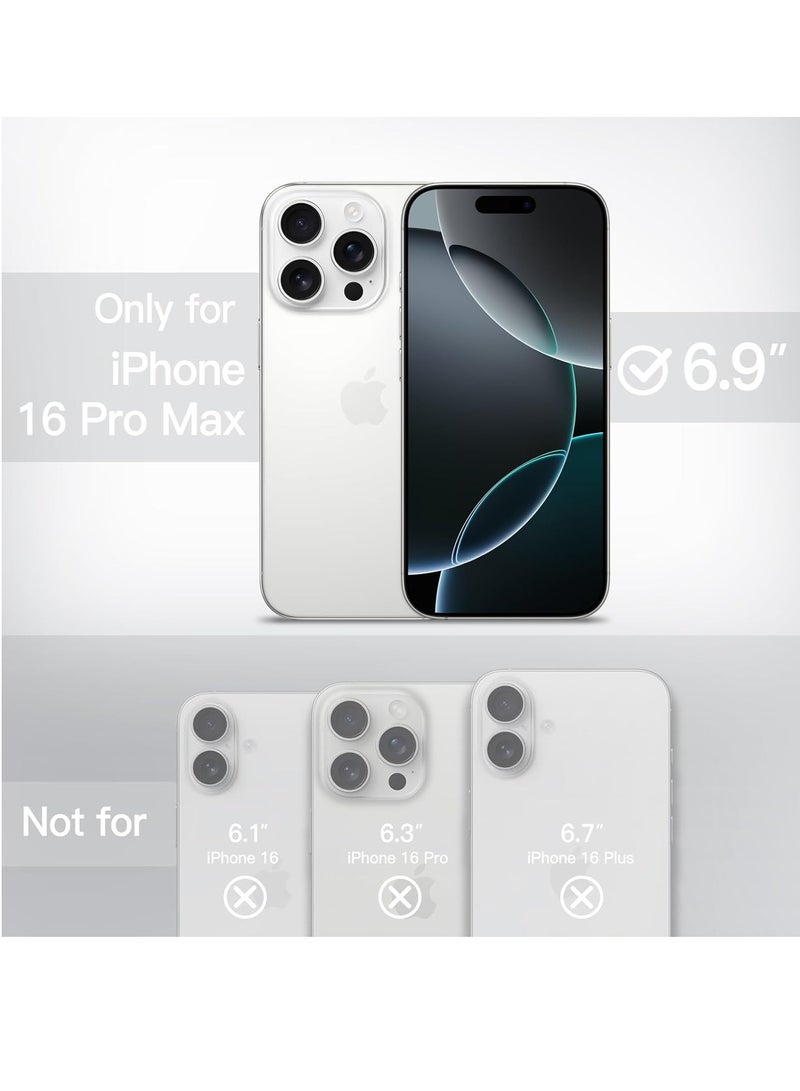 بورتوني غطاء حماية لهاتف iPhone 16 Pro Max مصنوع من السيليكون السائل الناعم المضاد للخدش ومقاوم للصدمات، غطاء حماية نحيف لهاتف iPhone 16 Pro Max مضاد لبصمات الأصابع لهاتف Apple iPhone 16 Pro Max - Image 2