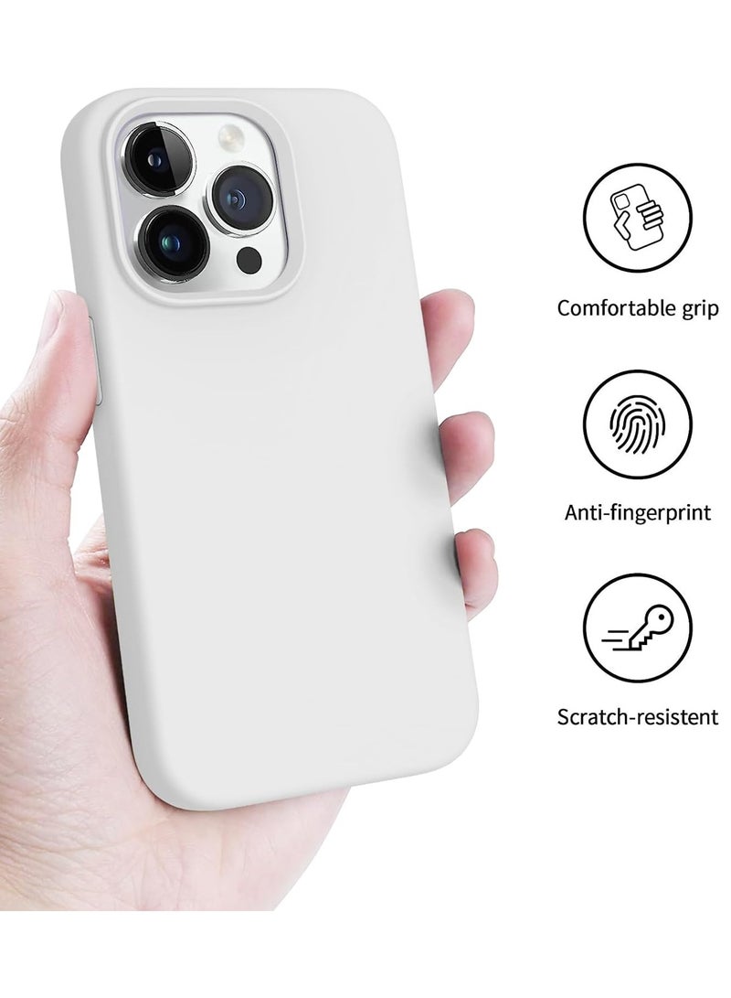 بورتوني غطاء حماية لهاتف iPhone 16 Pro Max مصنوع من السيليكون السائل الناعم المضاد للخدش ومقاوم للصدمات، غطاء حماية نحيف لهاتف iPhone 16 Pro Max مضاد لبصمات الأصابع لهاتف Apple iPhone 16 Pro Max - Image 3