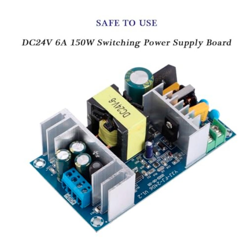 24V DIN Rail Power Supply، PCB Switch Power Supply Module AC 100 إلى 240V إلى DC 24V 6 9A 150W، لوحة مزدوجة الجوانب 3 تصميم حماية للتحكم الصناعي - Image 3