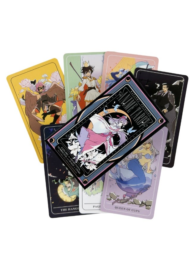 NIBEMINENT Anime Tarot Cards 78-Deck Set - Cartoon Cute Version - Suitable for beginners - Tarot Card Set - Magic Manual - English Version - Prophecy Edition - Toy Game Playing Card Collection - Image 5