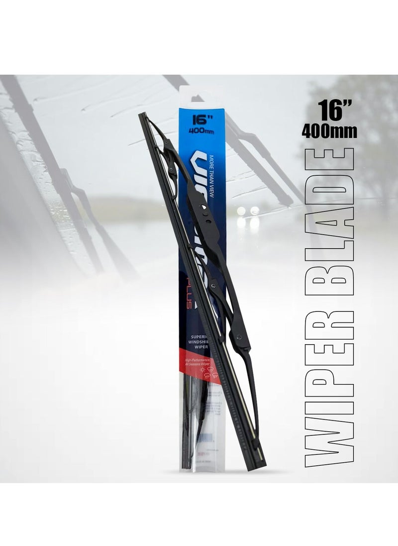 Viewmax Windshield Car Wiper Blades, Powerful Performance Conventional Wiper Blades - VIEW MAX - (16" 400mm)  - Image 1