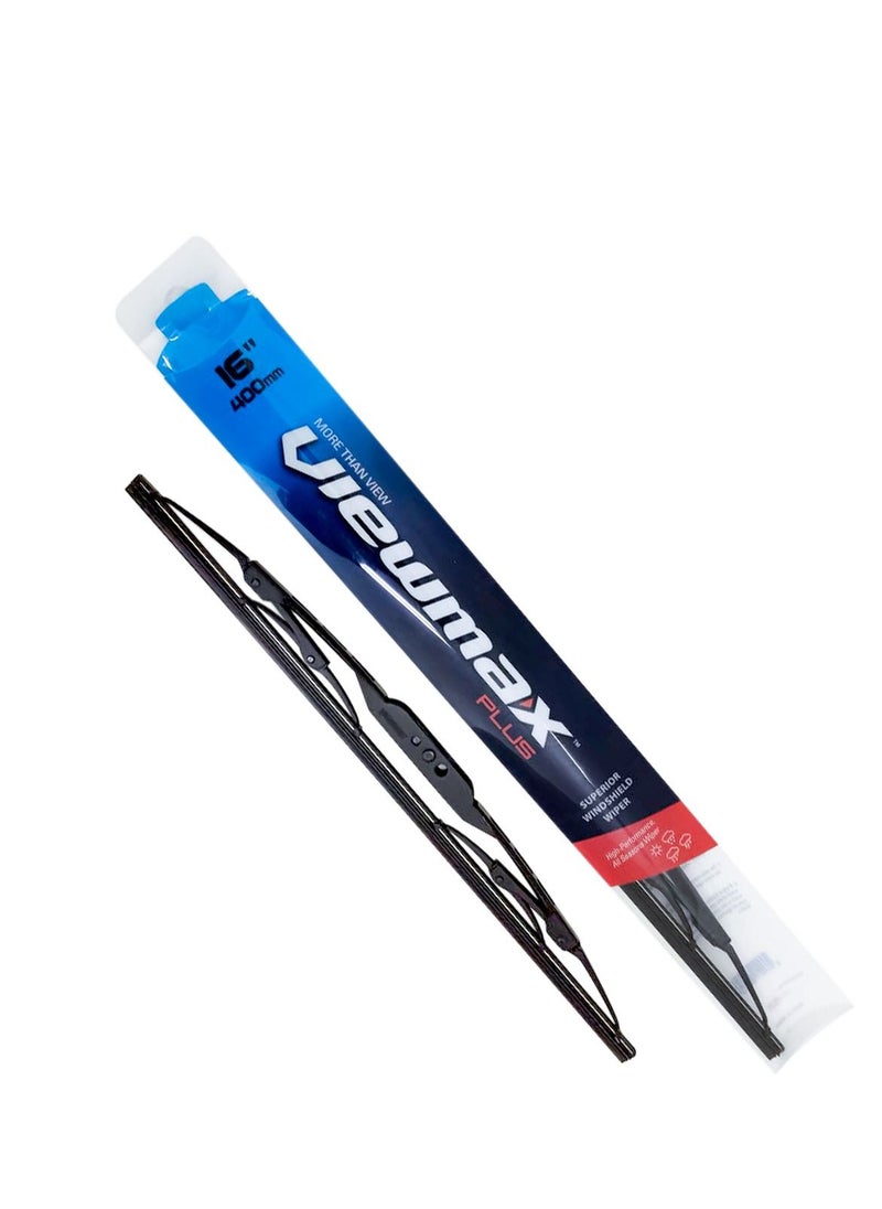 Viewmax Windshield Car Wiper Blades, Powerful Performance Conventional Wiper Blades - VIEW MAX - (16" 400mm)  - Image 2