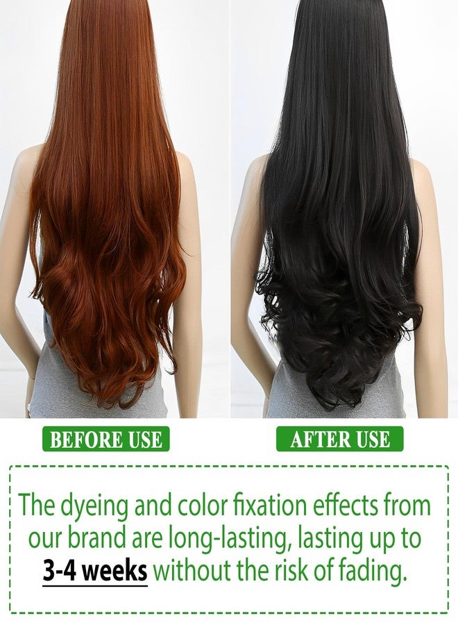 KITNOBLIS Black Hair Dye Shampoo 3 in 1 for Gray Hair, 500ML Color Shampoo for Women & Men, Covers Gray Hair, Color & Cleanse in One Step, At-Home Hair Coloring - Image 5