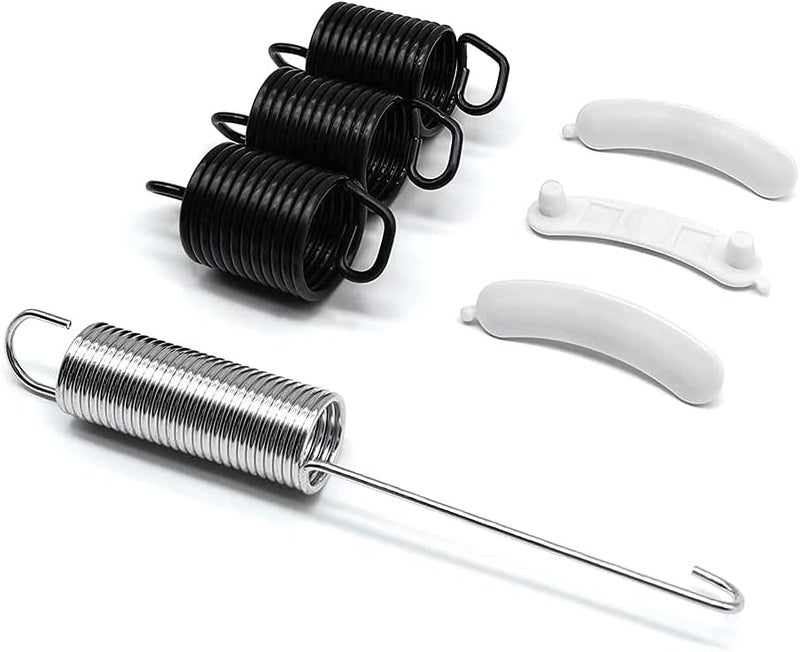 PELIF Washing Machine Kit 3 pcs Suspension Spring WP63907 & 1 pcs Counterweight Counter Balance W10250667 & 3 pcs Tub Wear Pad 285744 for Whirlpool Washer - Image 2
