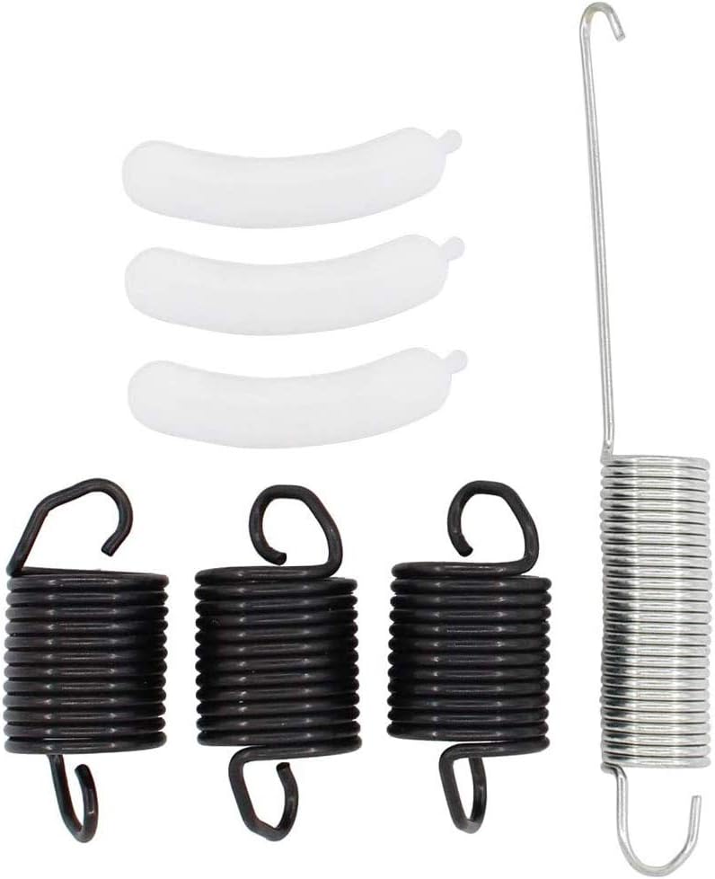 PELIF Washing Machine Kit 3 pcs Suspension Spring WP63907 & 1 pcs Counterweight Counter Balance W10250667 & 3 pcs Tub Wear Pad 285744 for Whirlpool Washer - Image 1