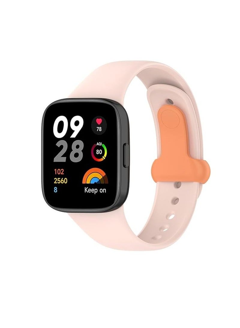 Generic Strap Watch Silicone Compatible With Xiaomi Redmi Watch 3 Lite/Redmi Watch 3 Active, Sport Silicone Watch Band Wrist Strap,Bracelet Wristband Wrist Strap  - Image 1