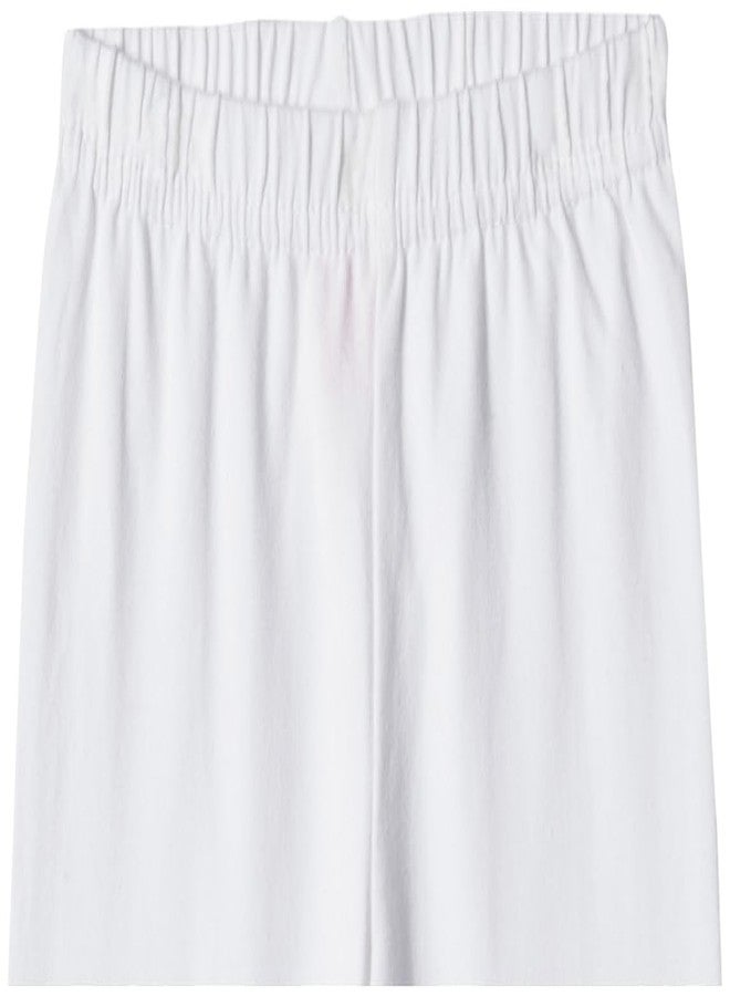 Max Baby Girl's Straight Leggings (S23ALG07IVORY_Ivory, Mid Rise, 12-18 Months - Image 2