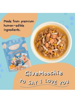 MOOCHIE Cat Adult Wet Food - Salmon Flavor Pate - 12x70g - Supports Weight Control  - Image 2