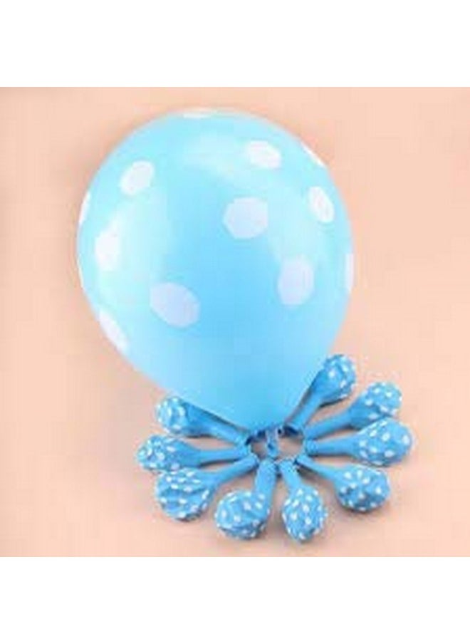Balloonistics Sky Blue 12 Inches Pack of 30 Polka Dot Balloon for Theme Party, Birthday, Anniversary, Baby Shower and Party Decorations  - Image 3