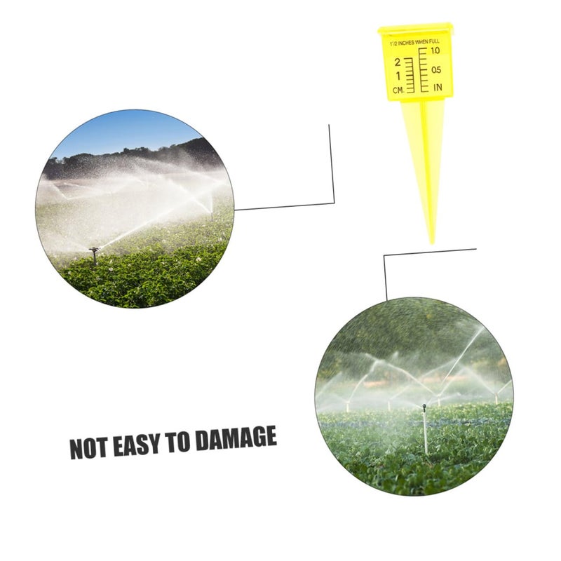 5pcs 1.5 Inch Plastic Rain Gauge Set For Lawn Garden Accurate Rainfall Measurement Tool - Image 4