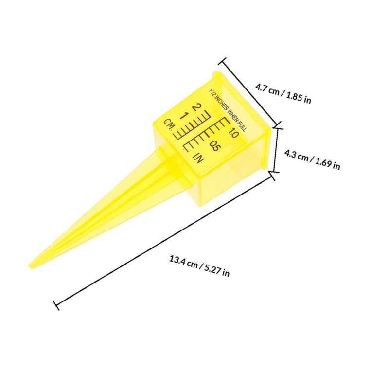 5pcs 1.5 Inch Plastic Rain Gauge Set For Lawn Garden Accurate Rainfall Measurement Tool - Image 3