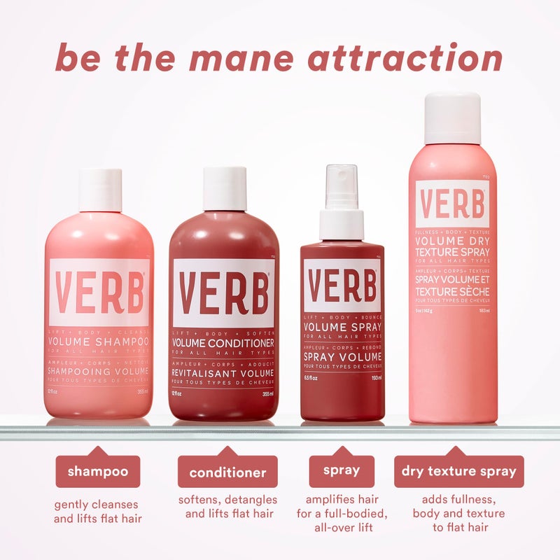VERB Volume Conditioner 32 fl oz- Softens, Detangles + Lifts Flat Hair- Sulfate, Paraben and Gluten Free - Image 4