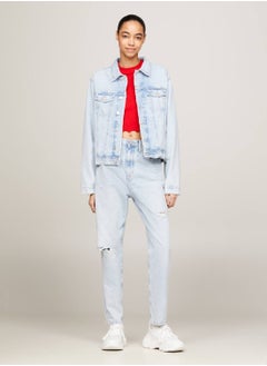 Women's Archive Colour-Blocked Back Denim Jacket -  Rigid denim, Light Blue - pzsku/ZDC88F3D6DCB226BABFA5Z/45/_/1724216733/2c757f90-9931-4234-8fcb-a734d885ad0b