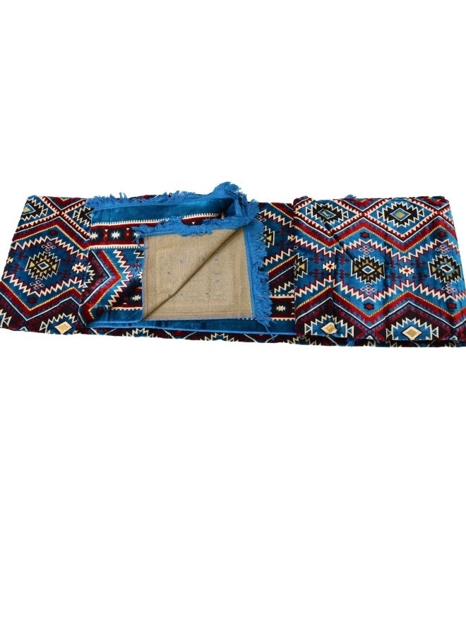 سمارت هوم سجاد وبساط  مخمل تركي ممتاز مبطن وناعم الملمس بنقشات جميلة ثري دي مصنوع من مواد عالية الجودة ، فرشة جلوس ارضية للرحلات والتخييم ، والتنزه، والبر، بساط فخم مقاس ٤٠٠ X ٢٠٠ سم  - Image 3