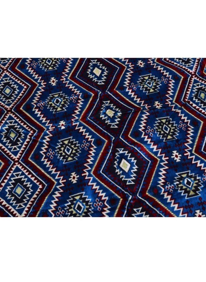 سمارت هوم سجاد وبساط  مخمل تركي ممتاز مبطن وناعم الملمس بنقشات جميلة ثري دي مصنوع من مواد عالية الجودة ، فرشة جلوس ارضية للرحلات والتخييم ، والتنزه، والبر، بساط فخم مقاس ٤٠٠ X ٢٠٠ سم  - Image 4