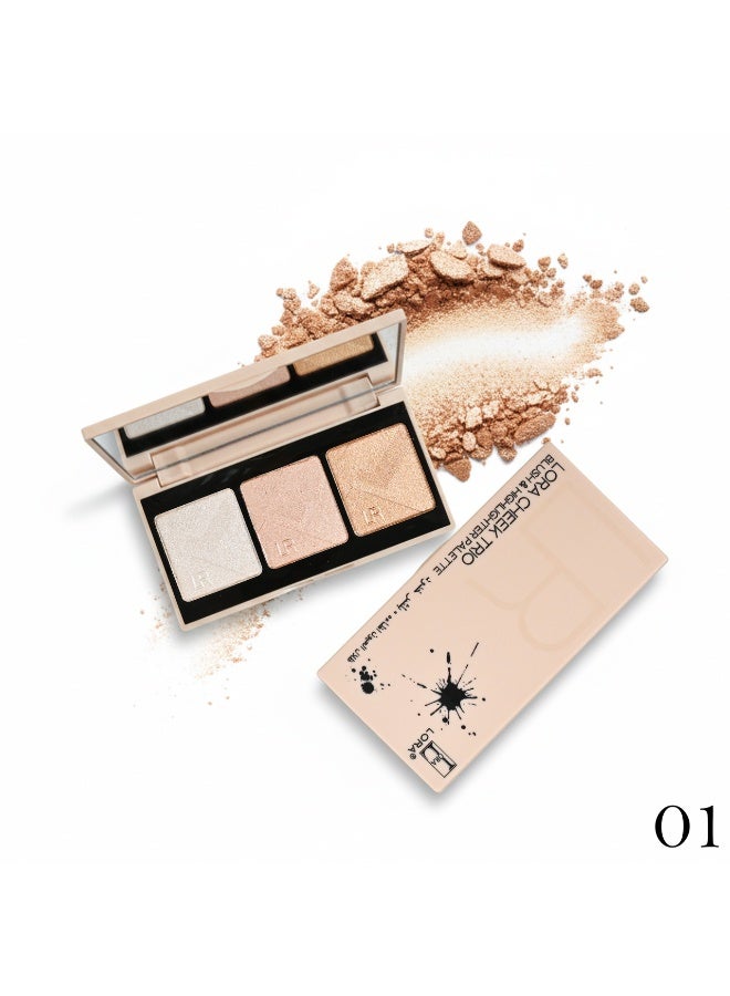 LORA Highlighter, three colors, long-lasting