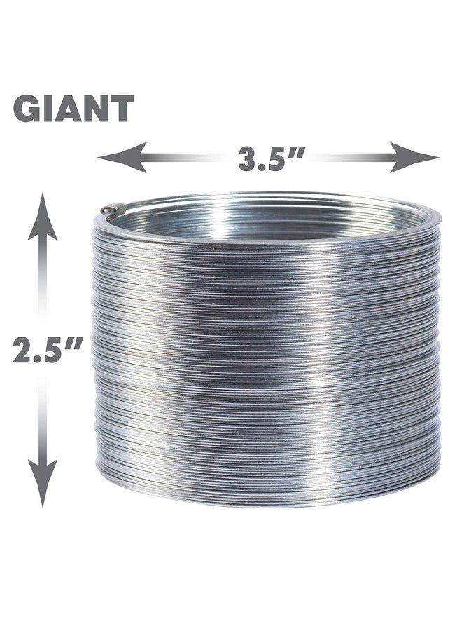 Just Play The Original Slinky® Brand Fidget Toy Pack: 1 Giant, 1 Classic, and 1 Slinky Junior Walking Metal Spring Toy, Kids Toys for Ages 5 Up, Amazon Exclusive by Just Play - Image 3