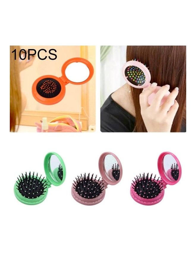 NIBEMINENT 10 Piece Round Pocket Massage Comb Set Multicolour - Image 4