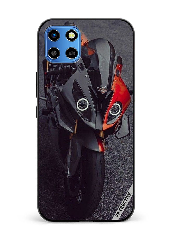 VR CREATIVE Protective Case Cover For Infinix Smart 6 HD Bike Design Multicolour - Image 1