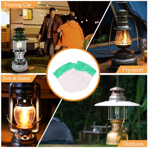 FUYITE 22 Pcs Propane Lantern Mantles, U Shape Mantles for Propane Lantern Gas Lamp Mantles Gas Lantern Mantles Gas Lantern Covers Mantles for Outdoor Camping Lantern, 3.9, grey - Image 5