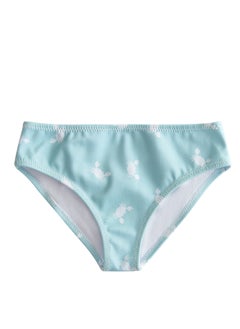 Mater&ME Mater&ME Split Swimsuit for Baby Girls, Light Blue, Smooth Durable Nylon, 82% Nylon 18% Elastane, Quick-Drying, Gentle on Skin, Vibrant Design for Active Movement  - Image 2