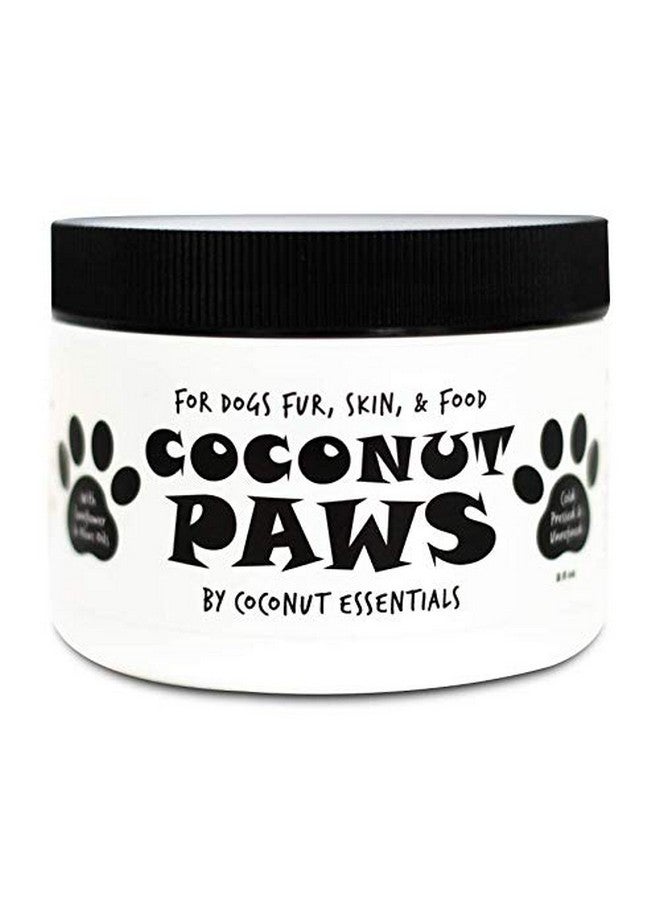 Coconut Essentials Organic Coconut Paws Oil For Dogs: Skin, Hair, Ears, Teeth, & Nails  ColdPressed Coconut, Olive & Sunflower Oils  8 Fl Oz - Image 1
